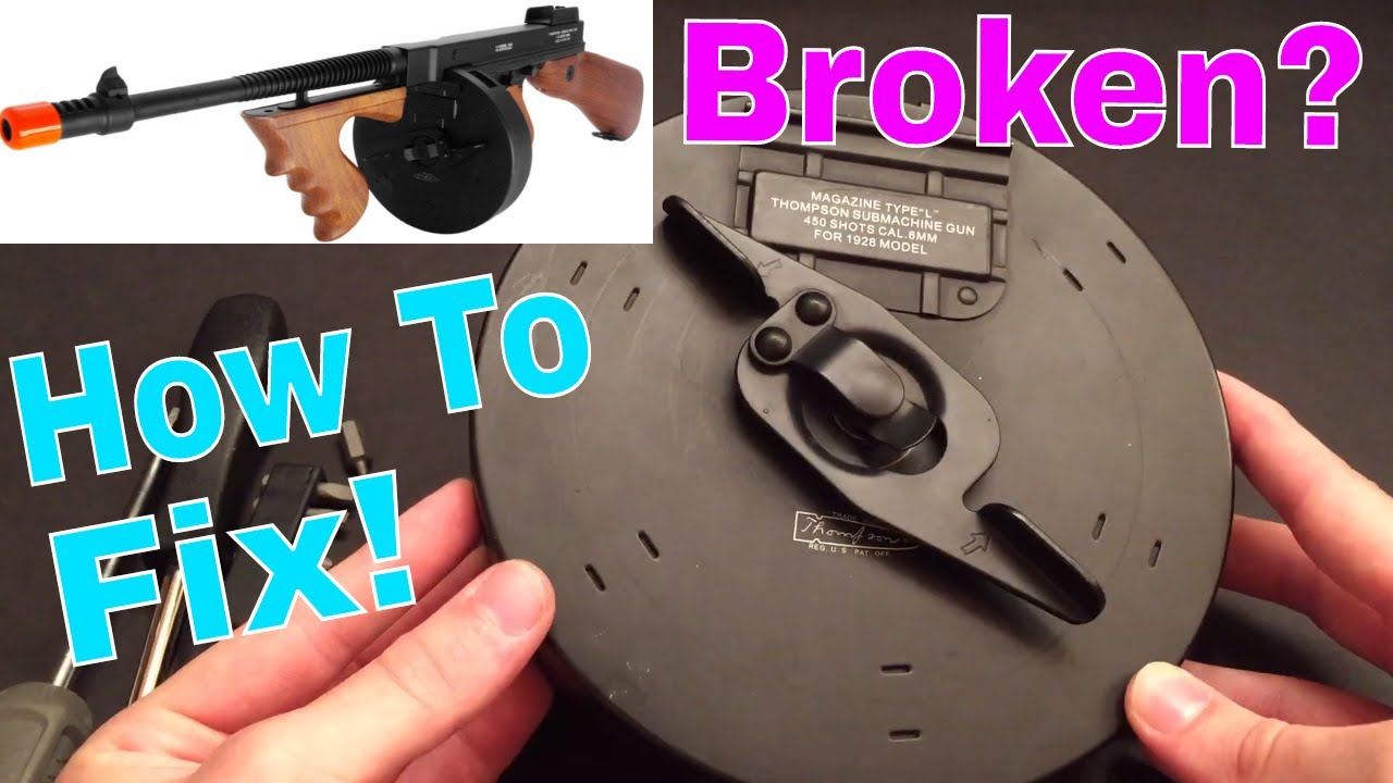 How To Fix an Airsoft Thompson Drum Magazine.