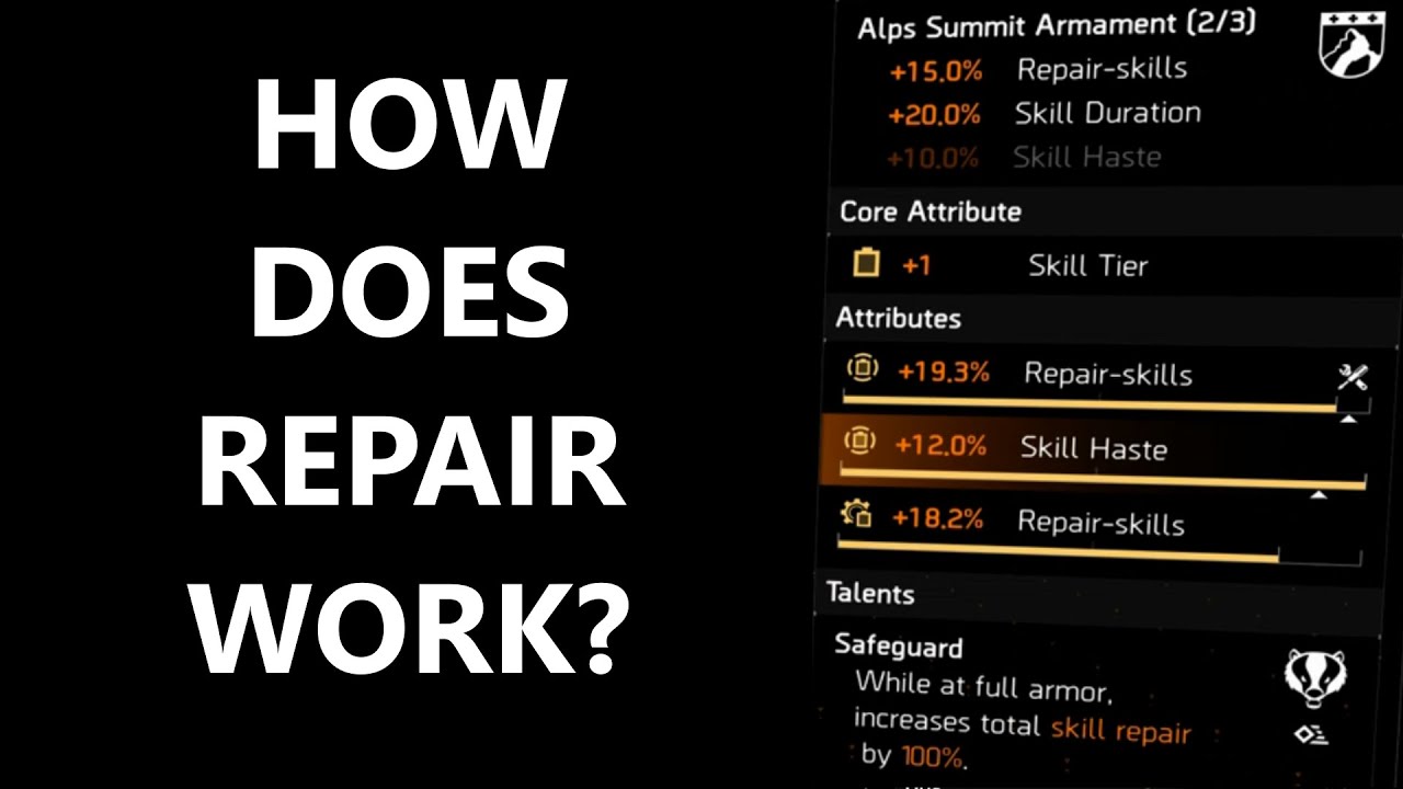 Repair and healing explained
