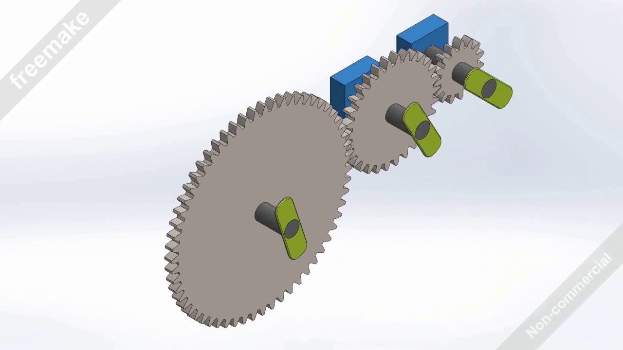 Aula 303 - Simulation Movimento Engrenagem - Solidworks - Marcelo Pereira