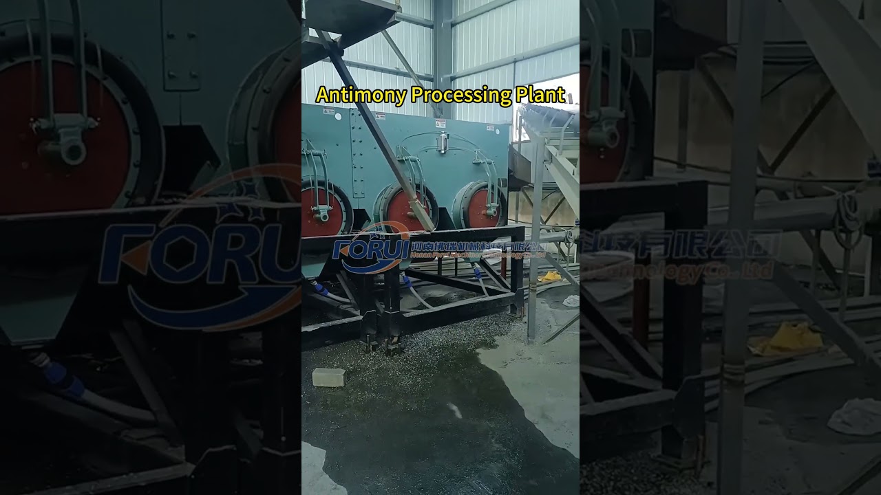 Antimony processing plant using gravity separation and jig machine #miningequipment #mining