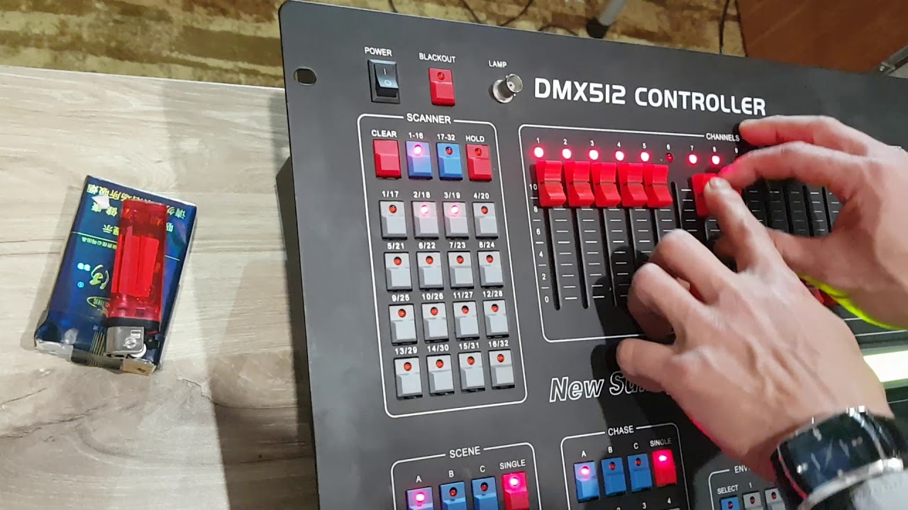 Hướng dẫn sử dụng bàn điều khiển ánh sáng Sunny DMX 512 - P1