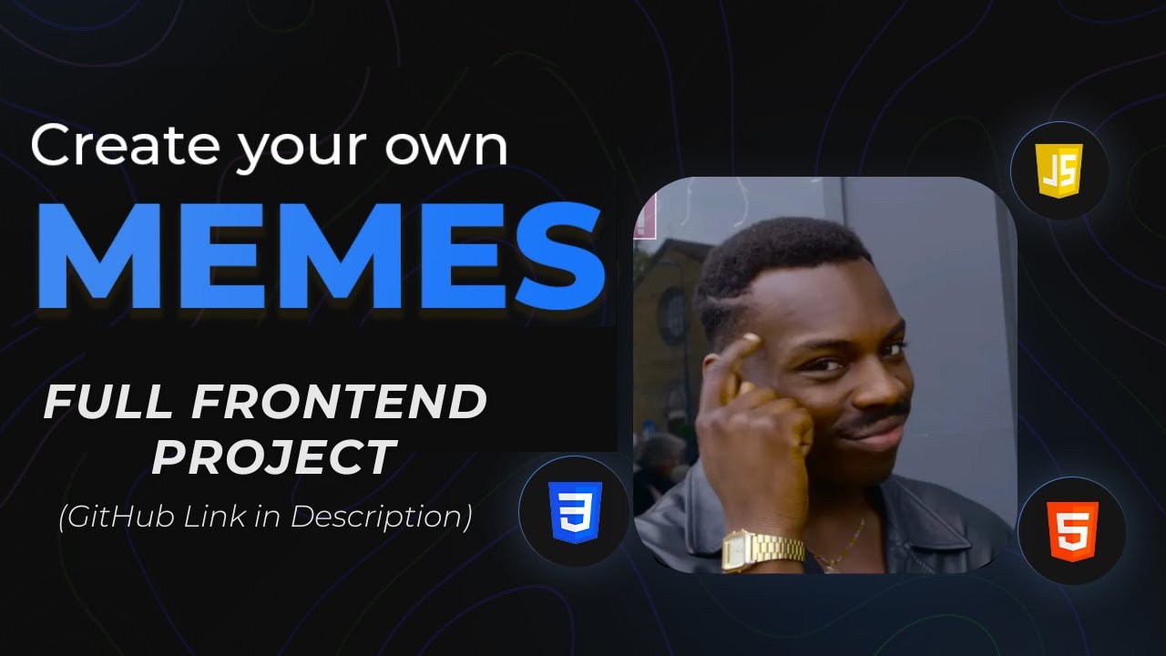 Build Random MEME Generator using HTML, CSS, and JavaScript | Frontend Project - Code with Scaler