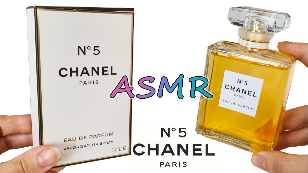 ASMR UNBOXING CHANEL NO 5 prfume whispering background SOUND oddly satisfying