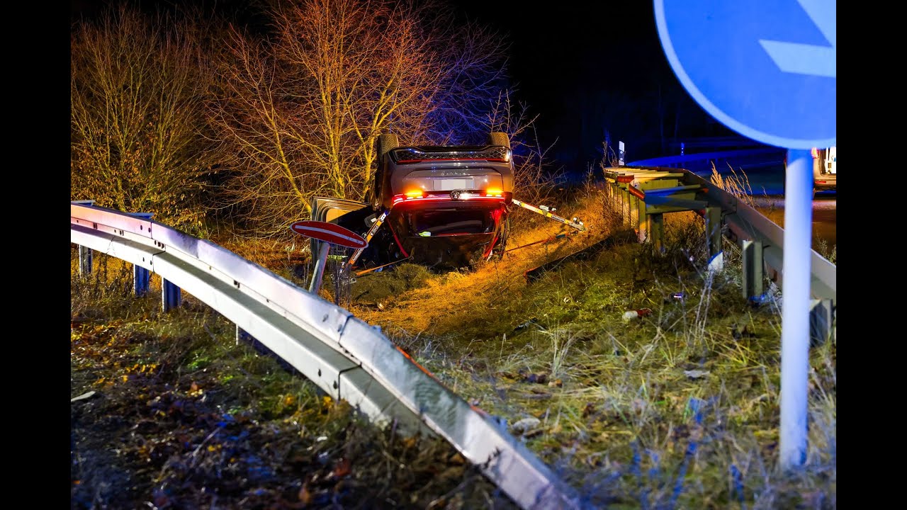 Schwerer Verkehrsunfall an der Anschlussstelle Oranienburg Zentrum Süd