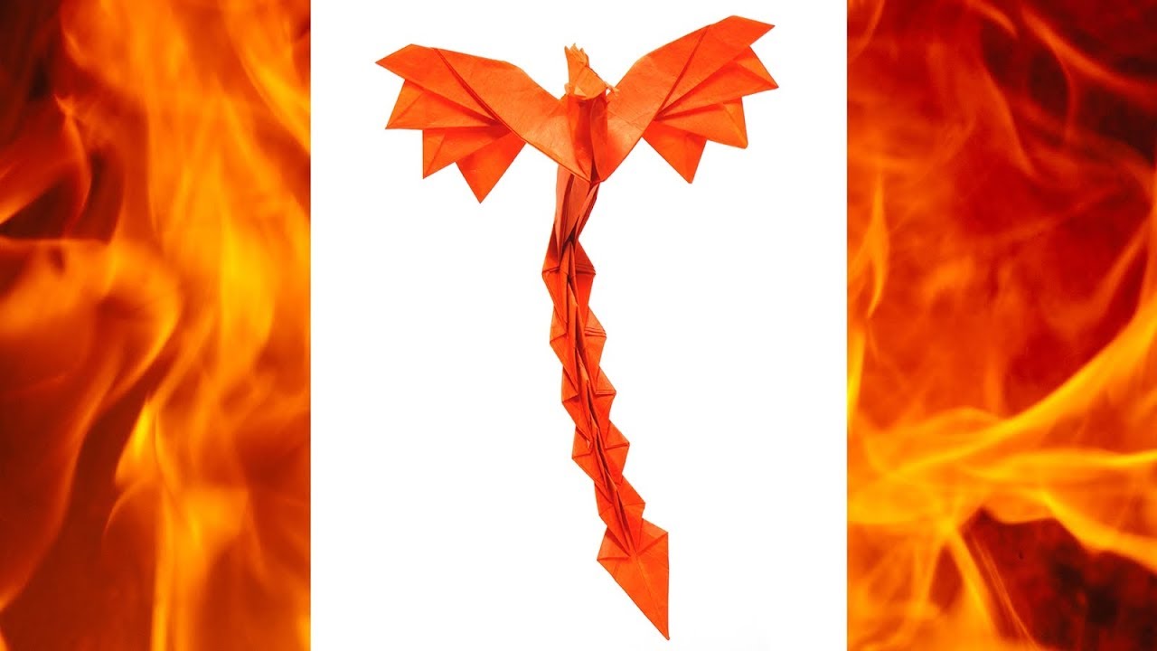 Origami Little Phoenix tutorial (Lao Zhu Yao) 折り紙 フェニックス Satoshi Kamiya