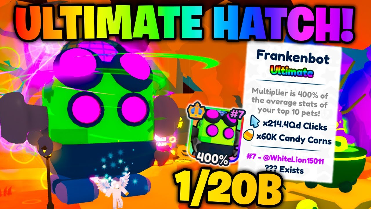 👻 Я вылупил самого редкого питомца в игре с шансом 1/20B в Rebirth Champions Ultimate (Roblox)