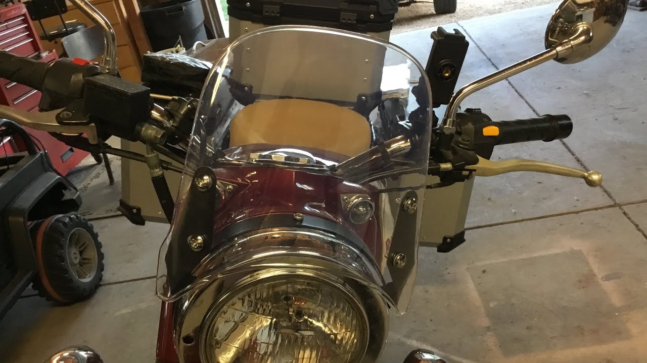 Windscreen Install Royal Enfield Classic 500