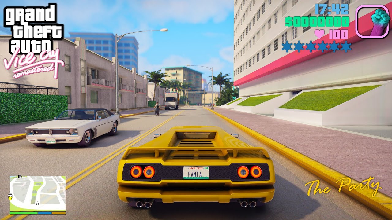 GTA Vice City Remastered: First Mission Gameplay Remake on GeForce RTX™ 3090 - [GTA 5 PC Mod]