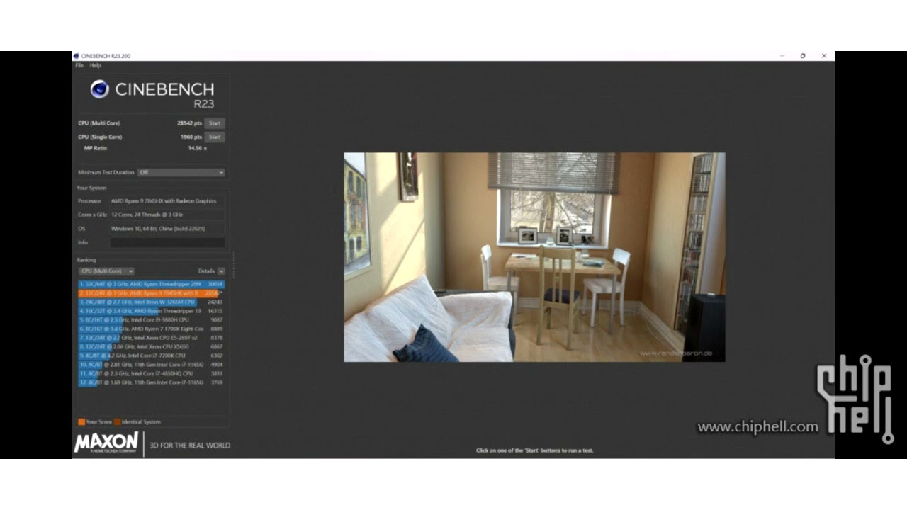 12 core AMD Ryzen 9 7845HX Dragon Range Matches Desktop 7900X with 130W PBO2