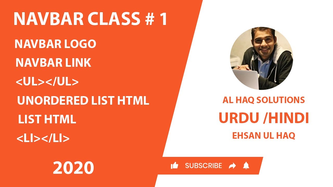Navbar HTML CSS Tutorial in Urdu 2020 | How To Make a NavBar (Tutorial) | Navigation CSS Tutorial
