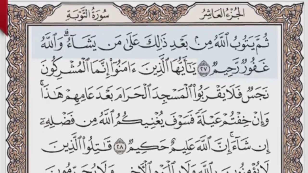 القرآن الكريم بالصفحات صوت وصورة ص/ 191 الشيخ محمود خليل الحصري بمد المنفصل