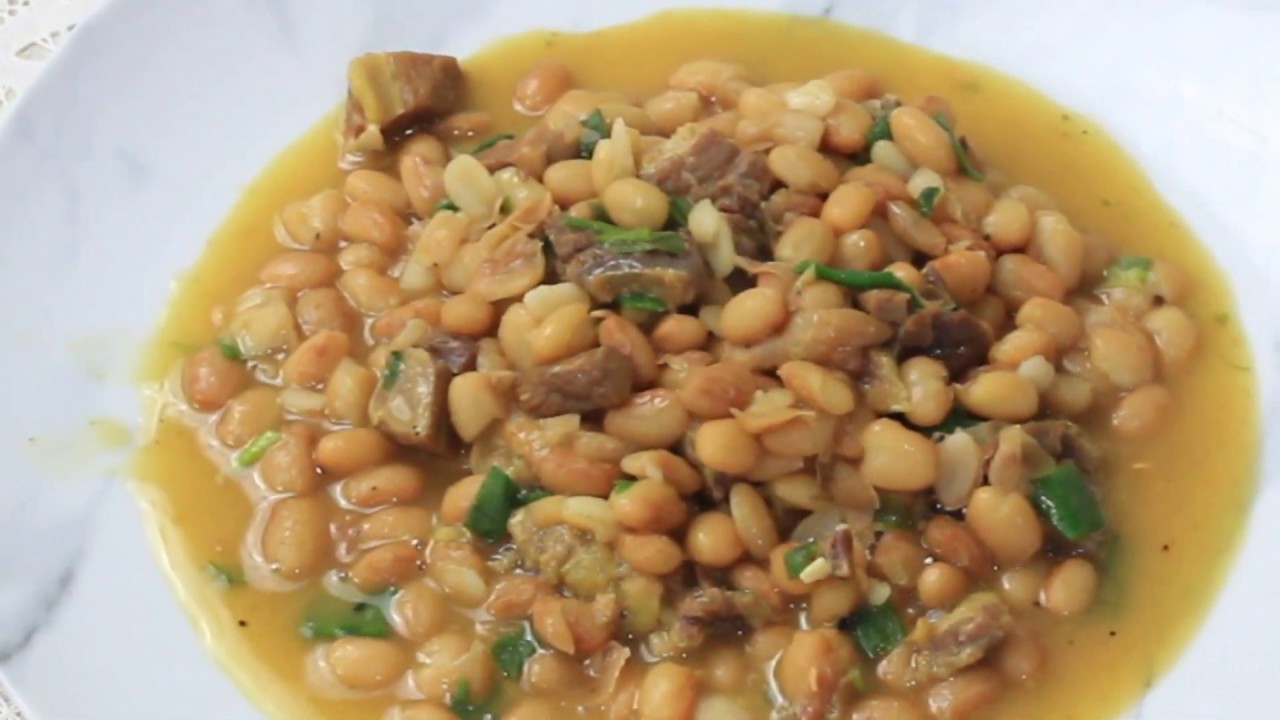 Fiz feijão com carne de sol