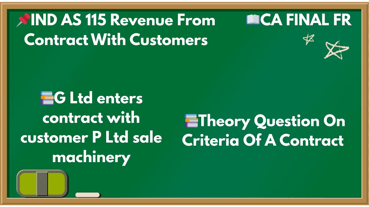 IND AS 115: G Ltd enters contract with customer P Ltd sale machinery