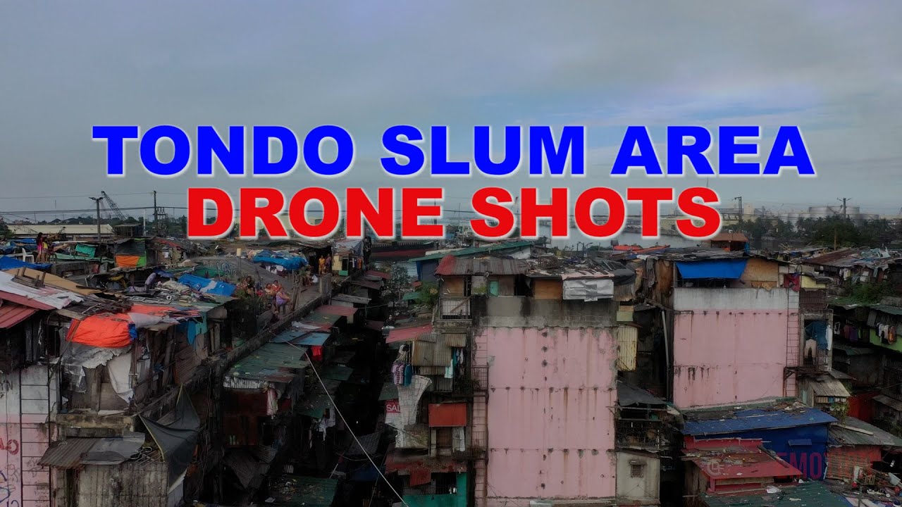 TONDO SLUM AREA AERIAL DRONE SHOTS | 2022