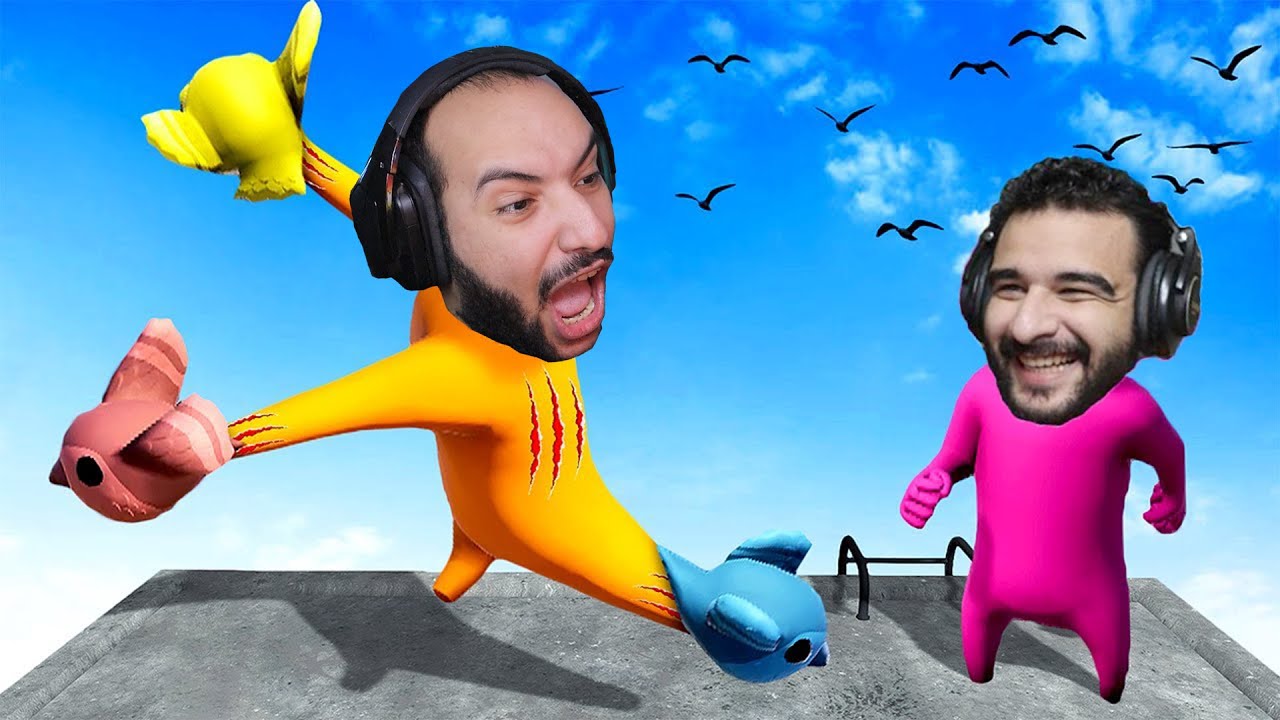 لعبت جانج بيستس مع اكثر 2 متخلفين في العالم ( انا ضد اصدقائي ) | Gang Beasts