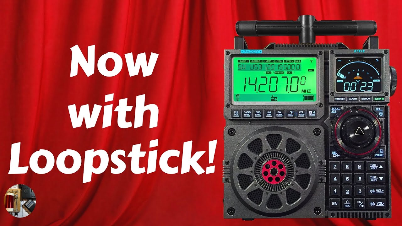 Raddy RF919 SSB Shortwave Radio External Loopstick Demo
