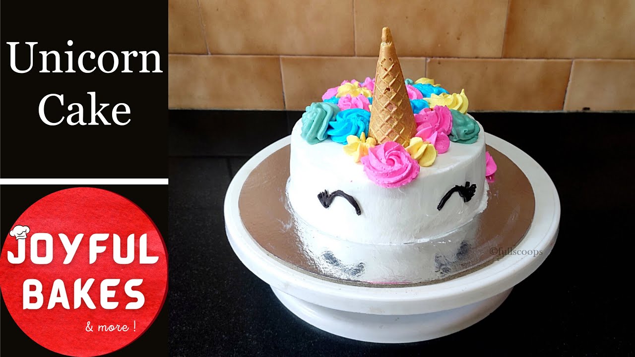 No Fondant Unicorn Cake | Unicorn Cake | Whipped Cream Unicorn Cake | Birthday Cake for Girls