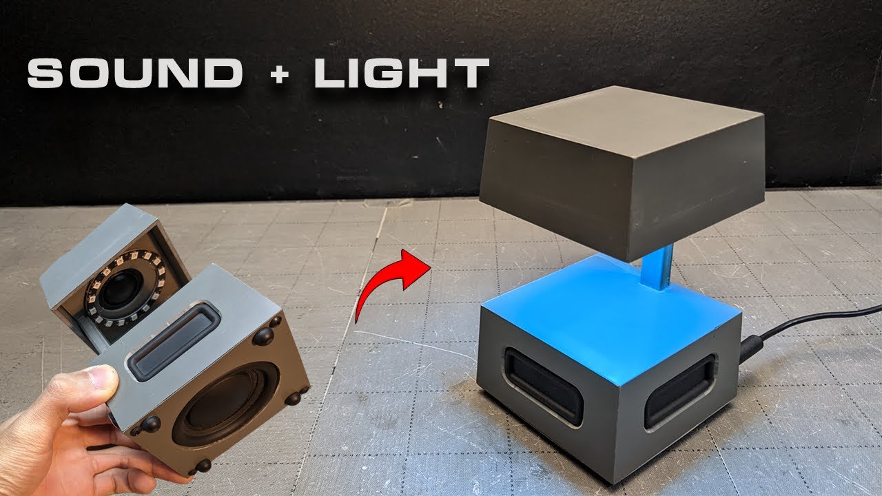 I Built a Minimalist Bluetooth Speaker That Lights Up to Music