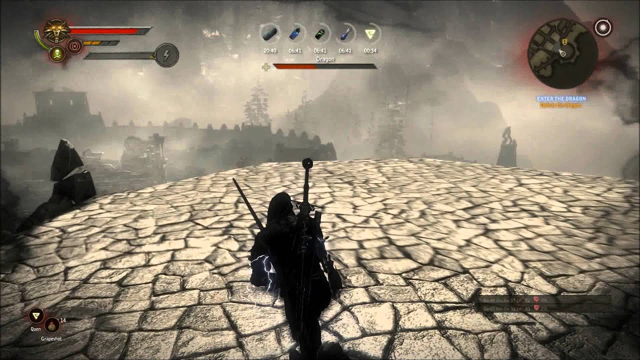 Dragon boss Witcher 2 Dark mode Stridar