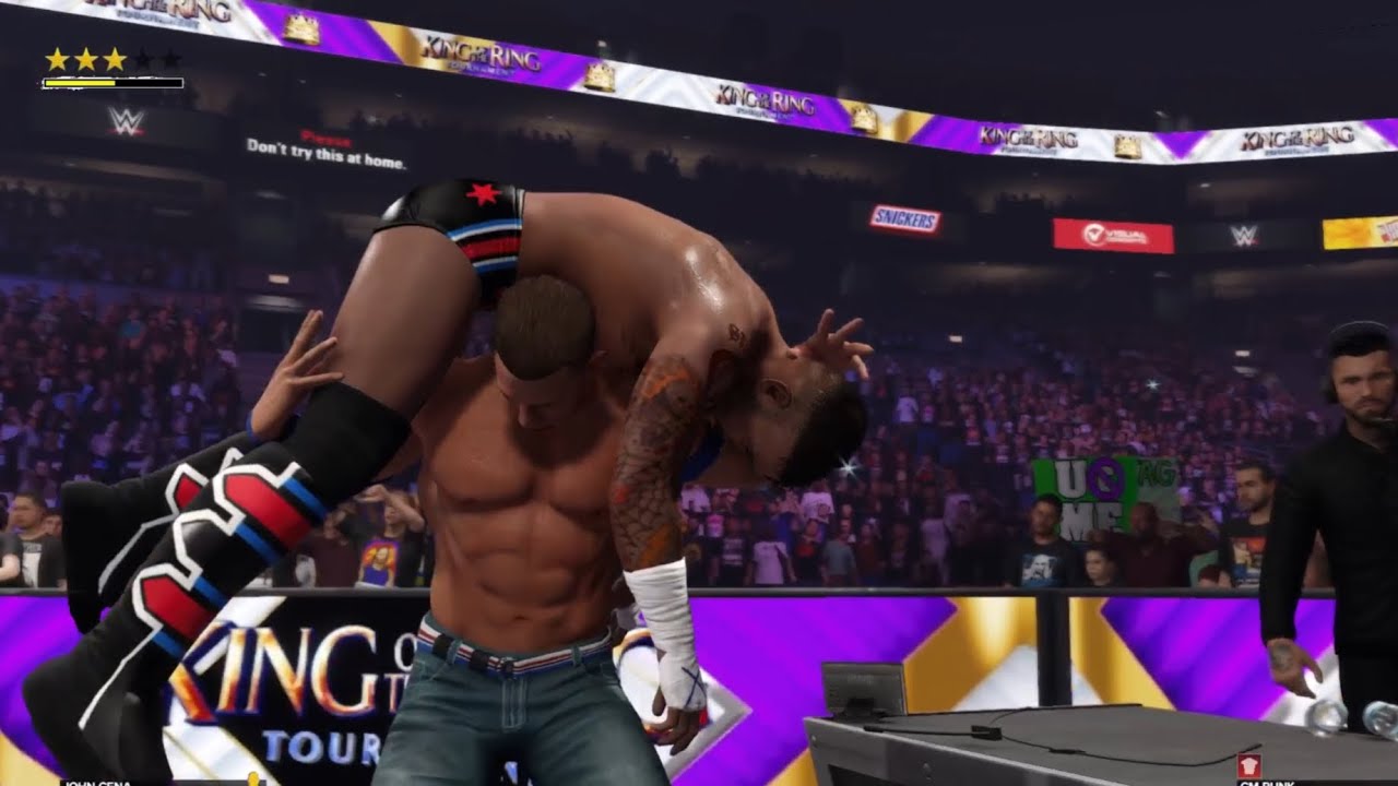 WWE2K24 - JHON CENA VS. CM PUNK 😈 WWE CHAMPIONSHIP MATCH / KING OF THE RING | #wwe #wwe2k24 #gaming