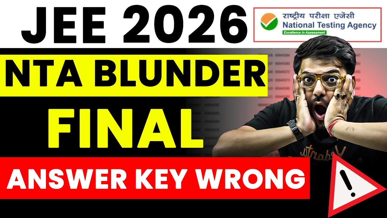 👹NTA Gone Mad💔 Massive Errors Report In Answer Key ⚠️JEE 2026 Jan Attempt 🚨
