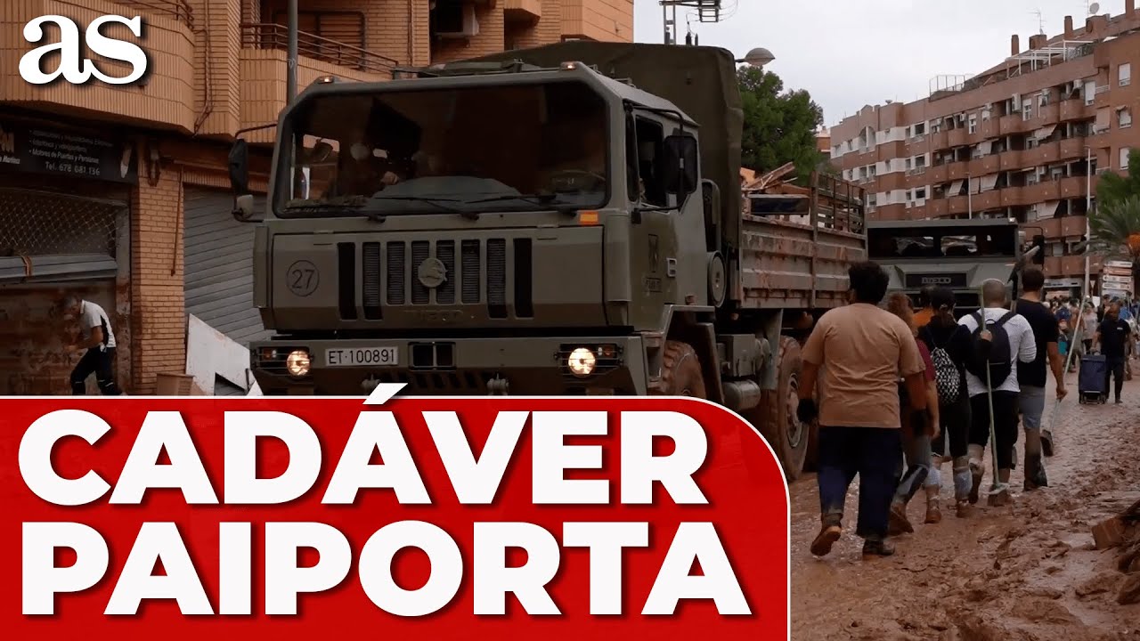 Hallan un CAD&Aacute;VER cerca de un VERTEDERO de PAIPORTA (VALENCIA), epicentro de la DANA