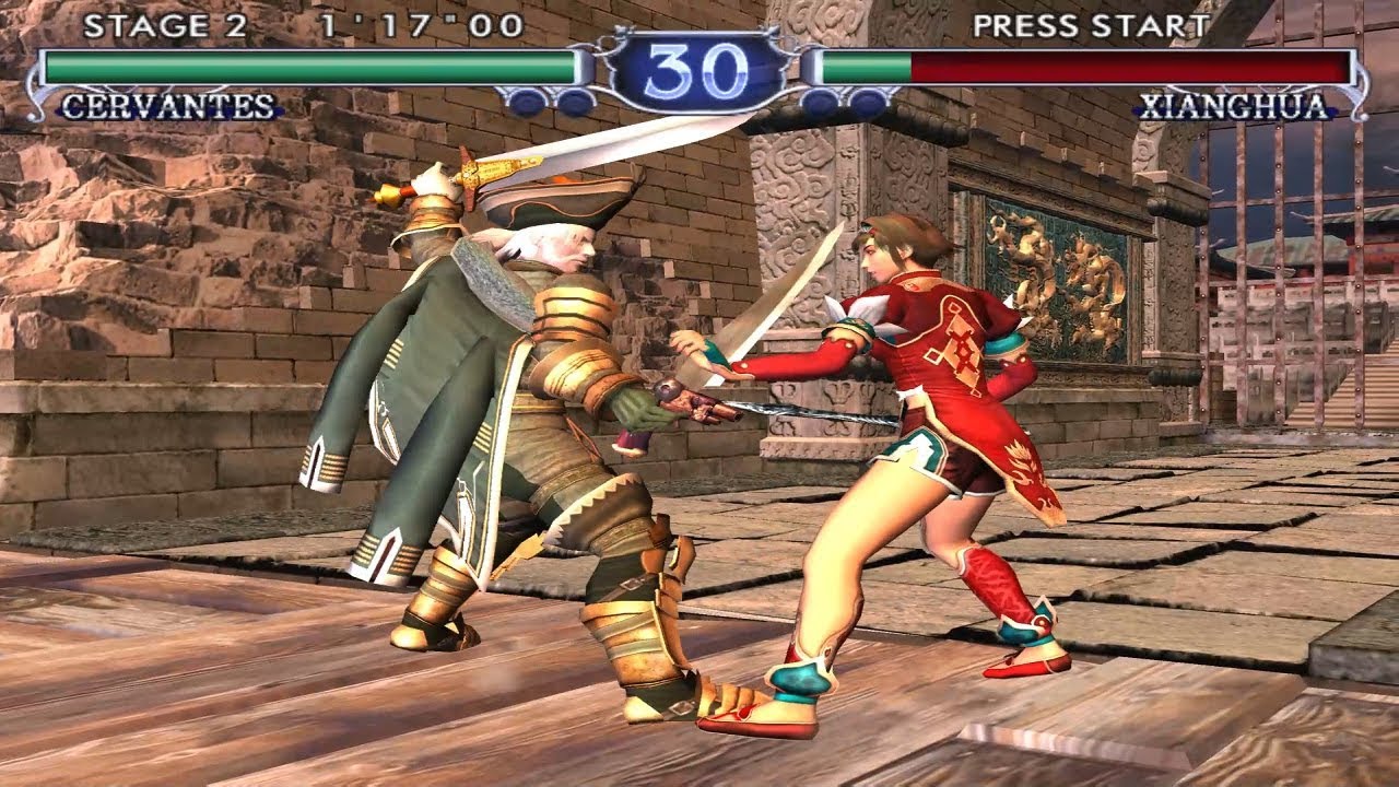 Soul Calibur 2 [PS2] - play as Cervantes