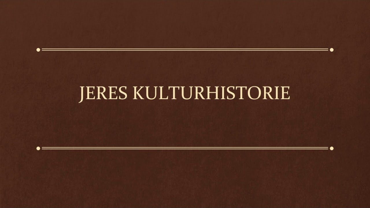 Kulturhistorie - et undervisningsforl&oslash;b til historie i folkeskolen