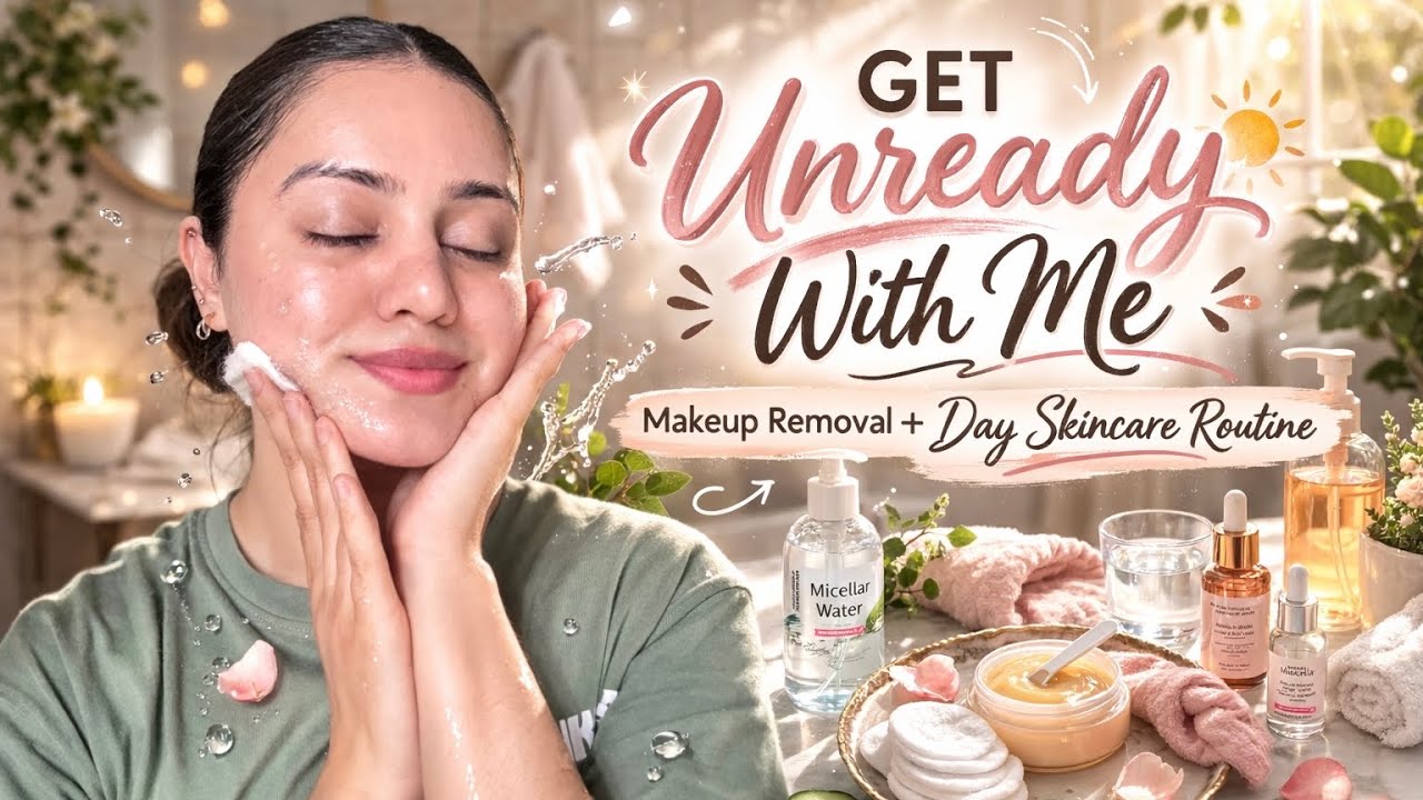 Get Unready With Me ✨ Correct Makeup Removal + Day Skincare Routine | Kp Styles