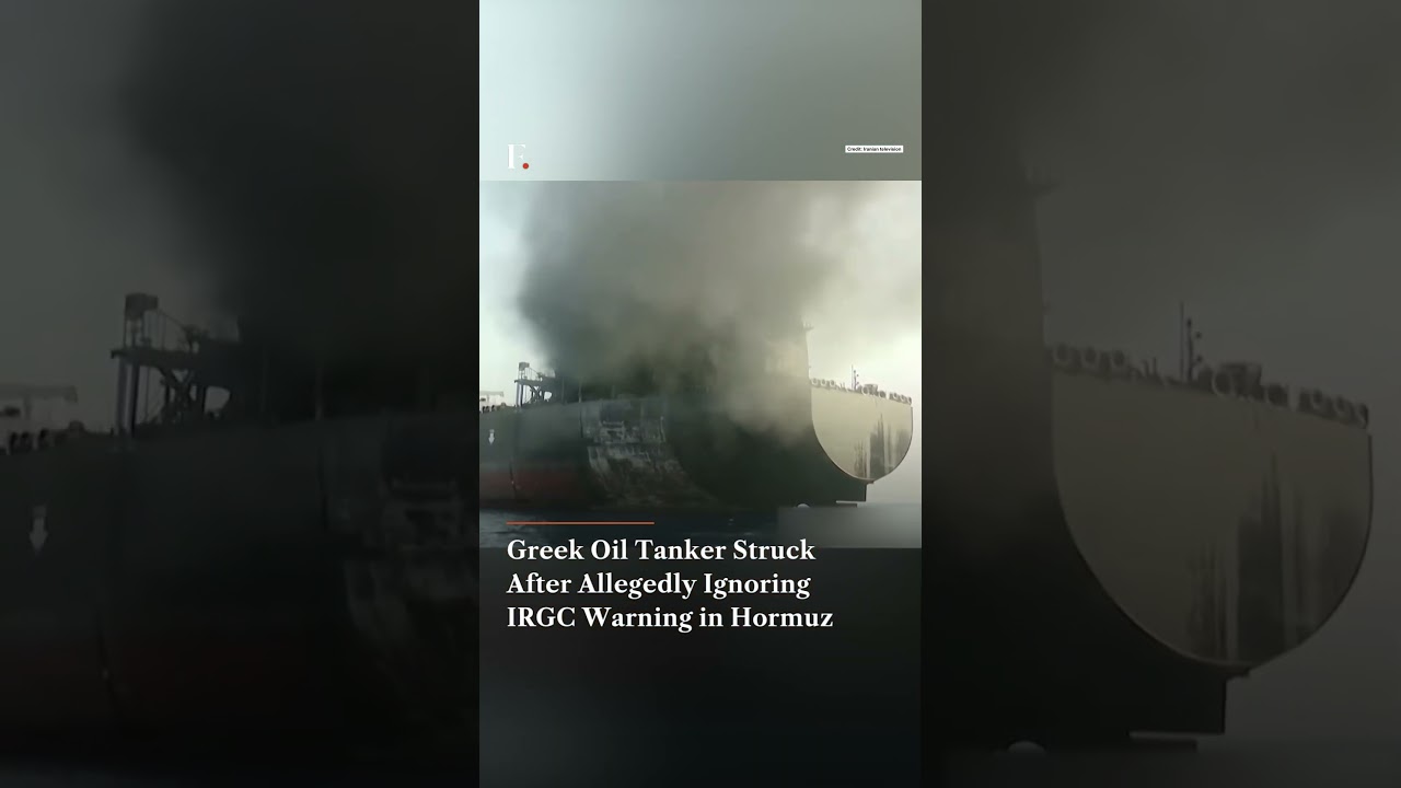 Greek Oil Tanker Struck After Allegedly Ignoring IRGC Warning in Hormuz | Firstpost News | N18