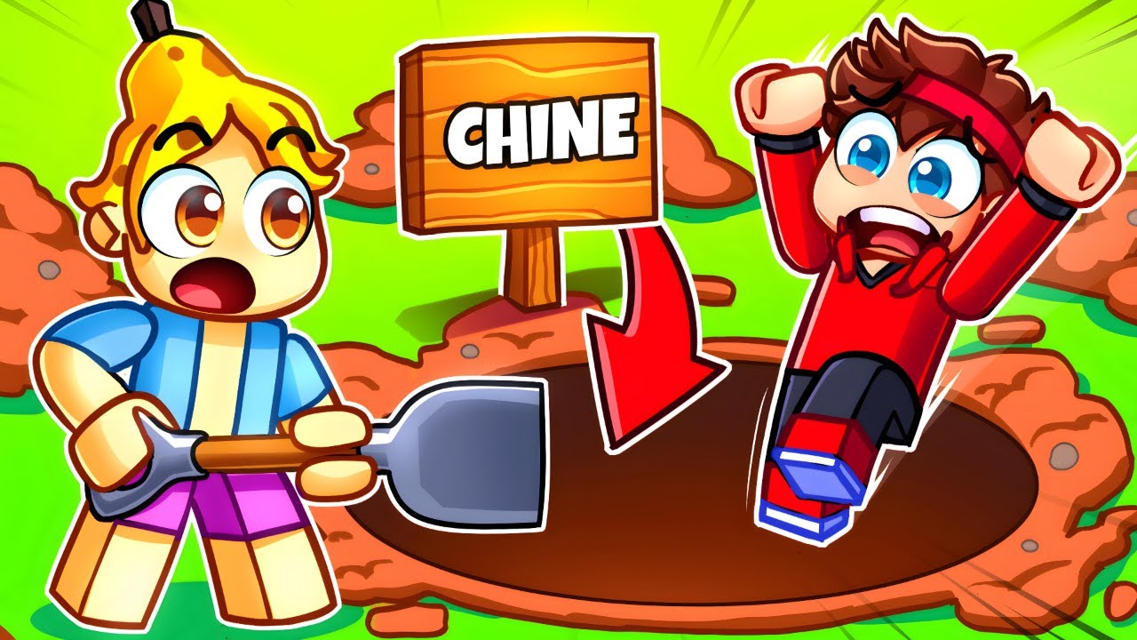 On a CREUSÉ jusqu'en CHINE sur ROBLOX !