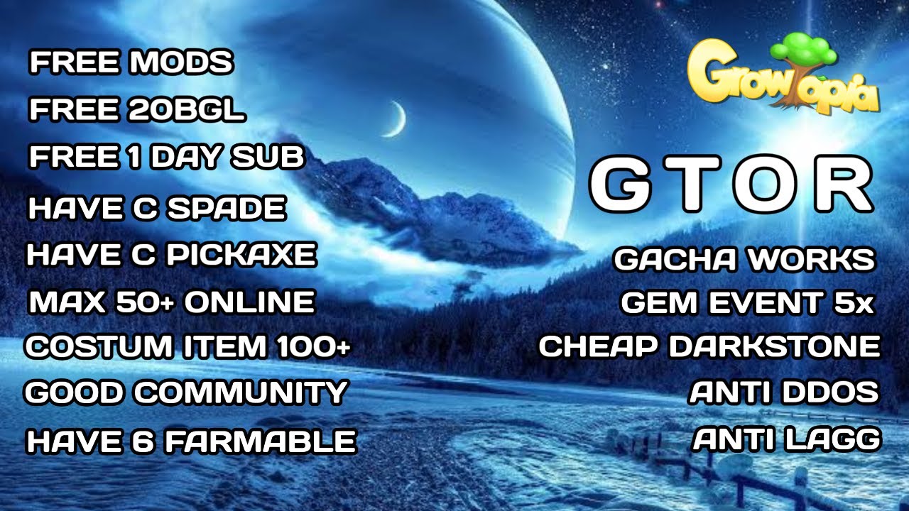 GTOR | BEST GROWTOPIA PRIVATE SERVER JOIN WITH US