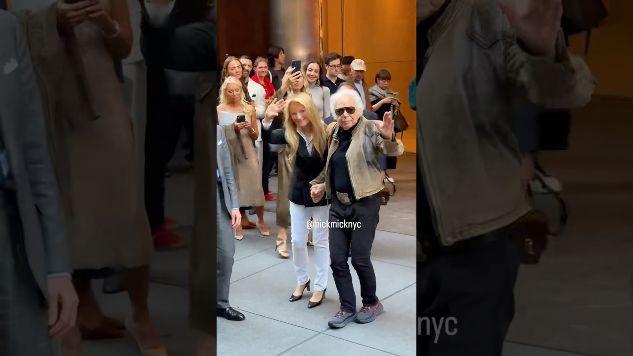 Ralph Lauren (85) & Wife Ricky (82) Exude Elegance Leaving His NYFW Show