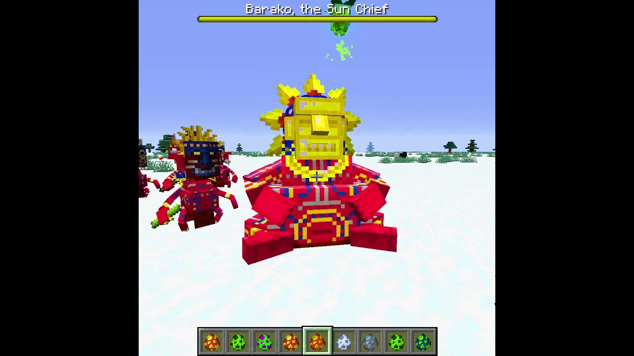 Minecraft Mowzie's Mobs #Shorts #Mobs #Mods