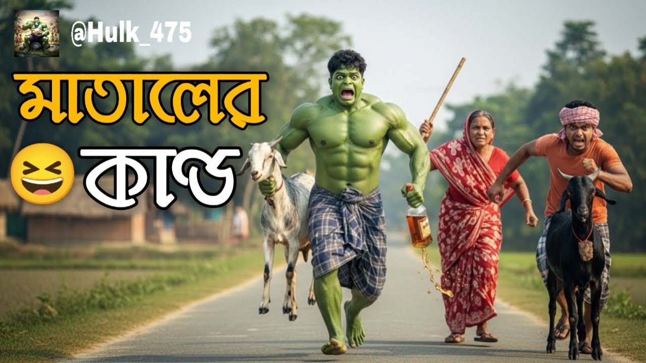 হাল্ক যখন মদ খাই 😂 | Hulk Bangla Comedy | Village Funny Video