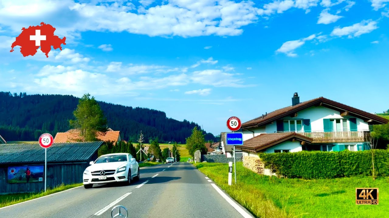 🇨🇭Вождение в Швейцарии | Захватывающее путешествие по кантону Швиц