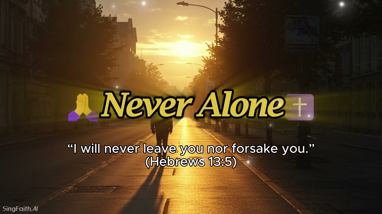 Never Alone | Gospel Ballad for Loneliness | Healing Worship Music & Prayer Song