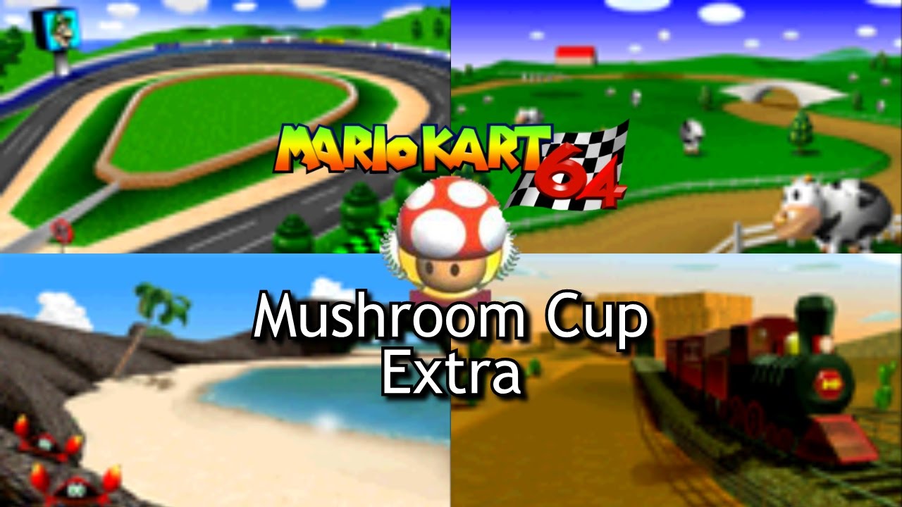 Mario Kart 64 - Mushroom Cup Extra / Mirror Mode (2 players, 1080p widescreen)