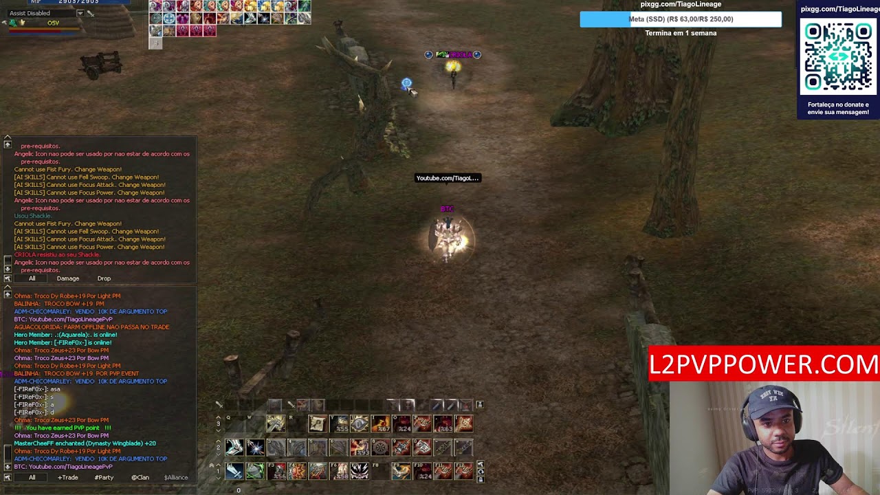 L2 PVPPOWER 500X INAUGURAÇÃO - LINEAGE 2 PVP SERVER