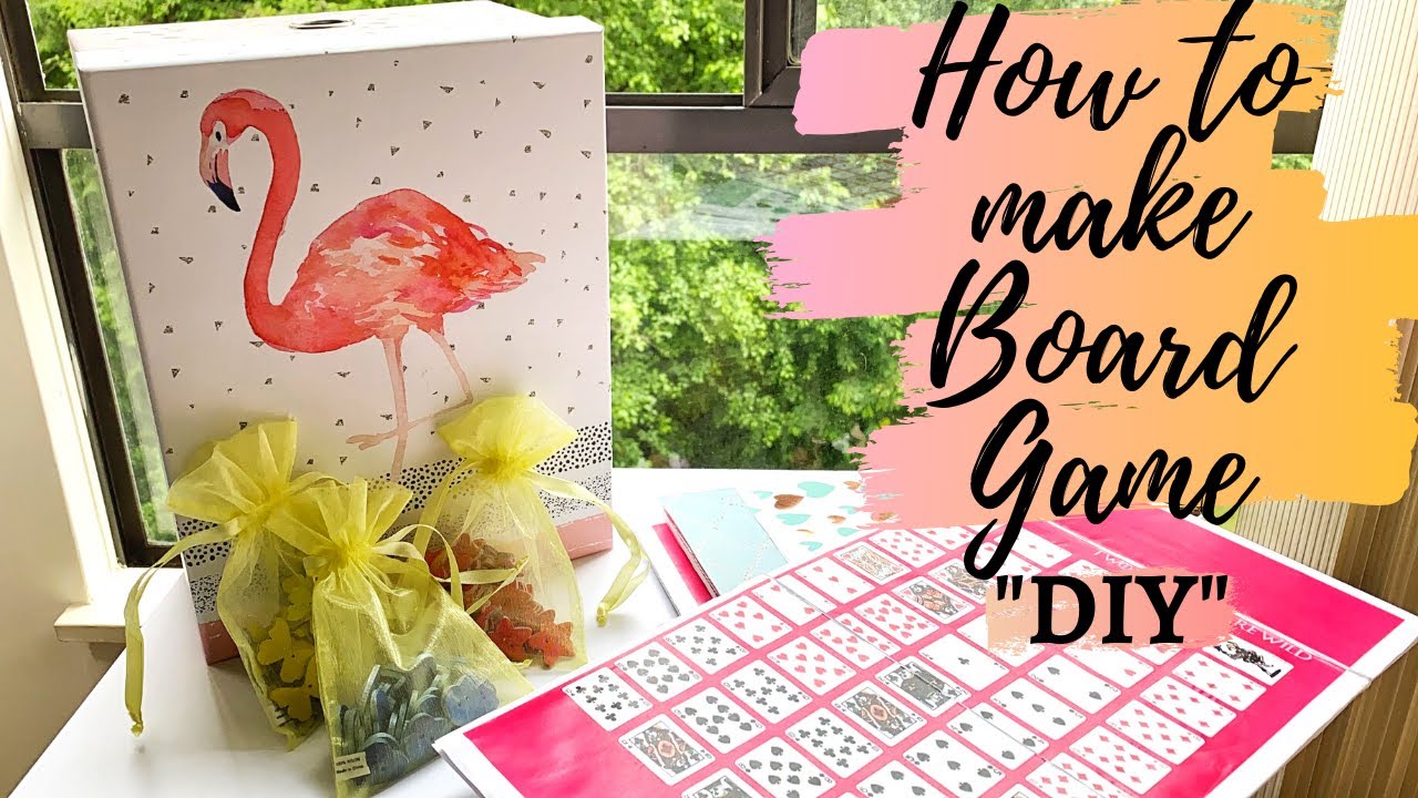 DIY - How to make board game at home - Sequence Board Game #DIY #5-MinuteCrafts