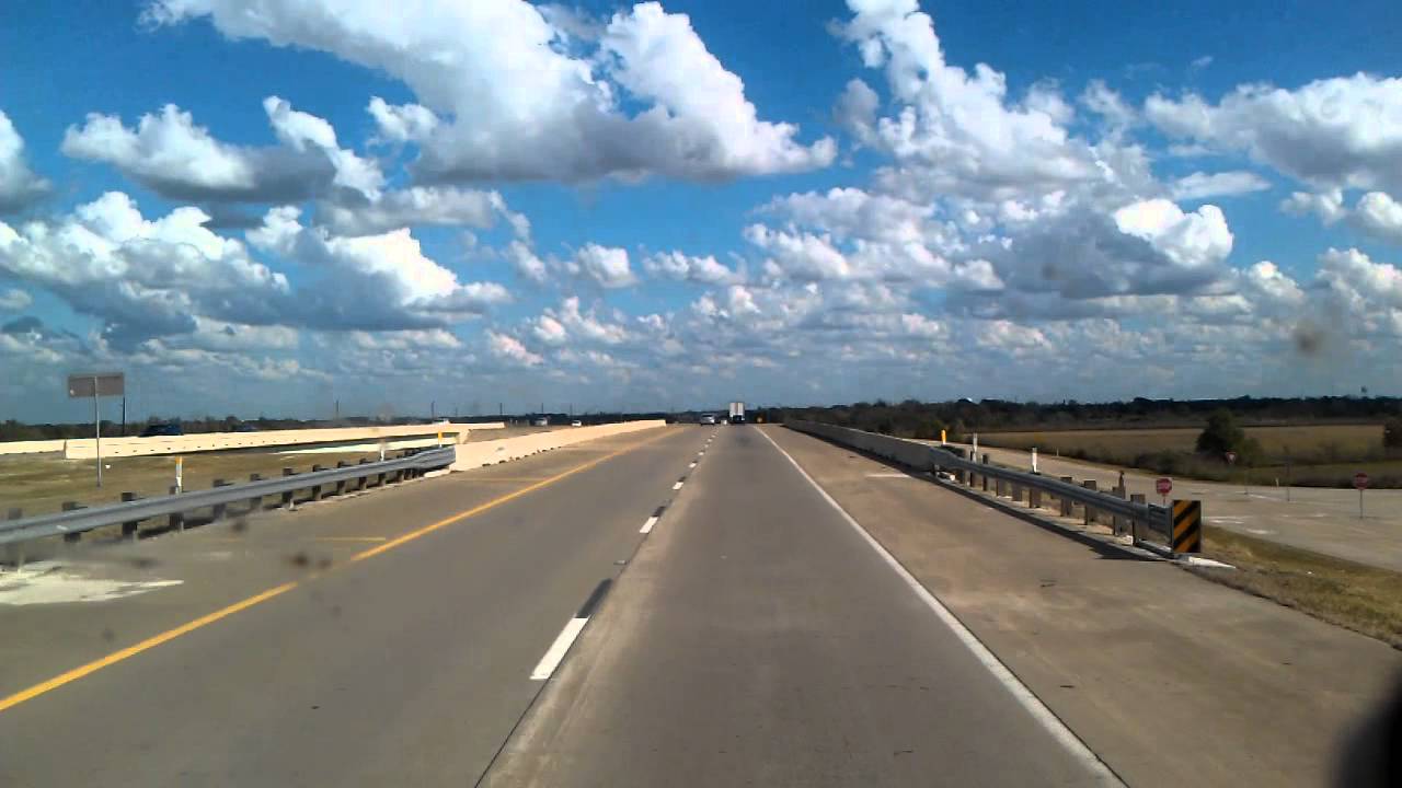 US290 East as we roll into Houston, Texas