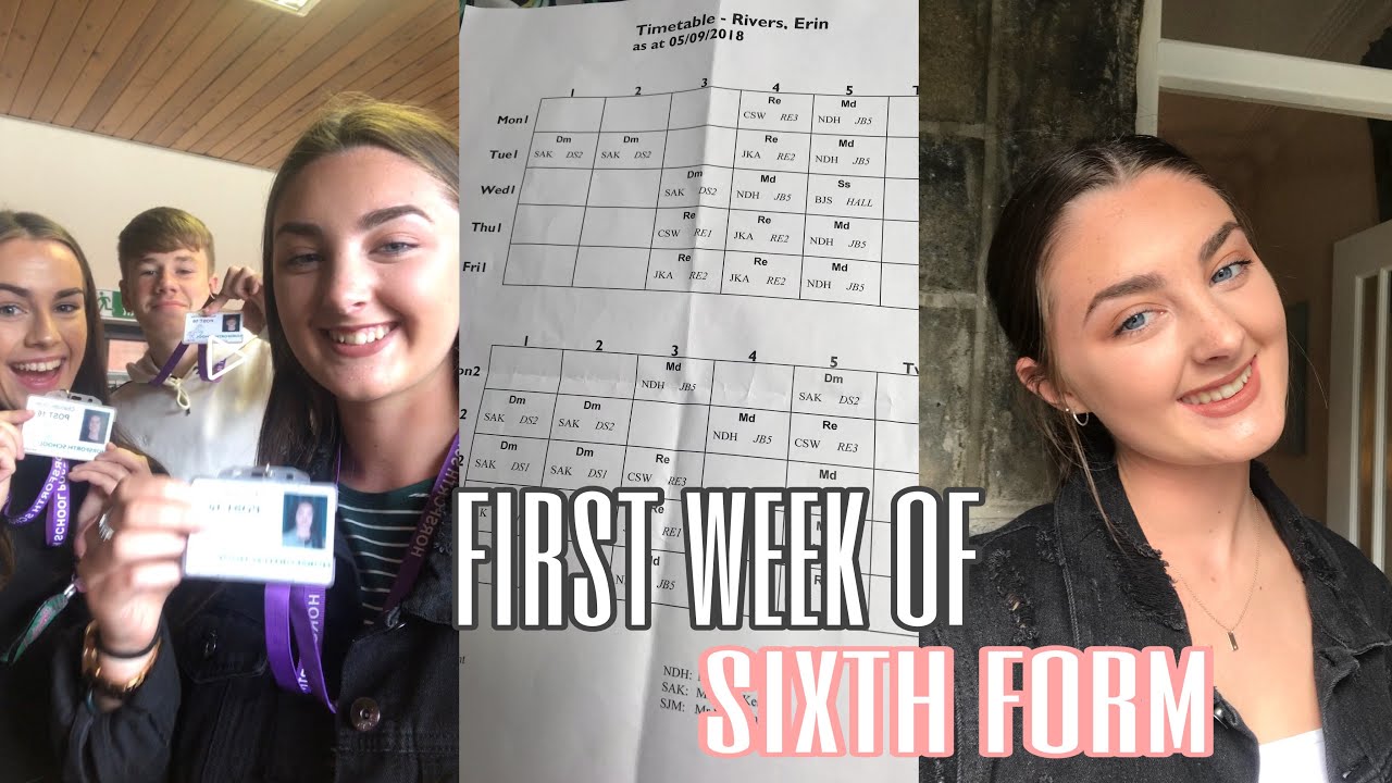 FIRST WEEK OF SIXTH FORM 2018 | Erin Rivers