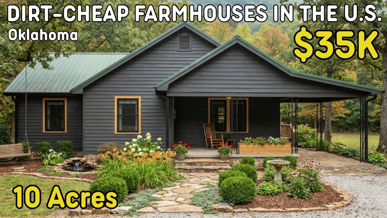 10 DIRT CHEAP Farmhouses with Acreage in Oklahoma &mdash; Hidden Real Estate Diamonds!