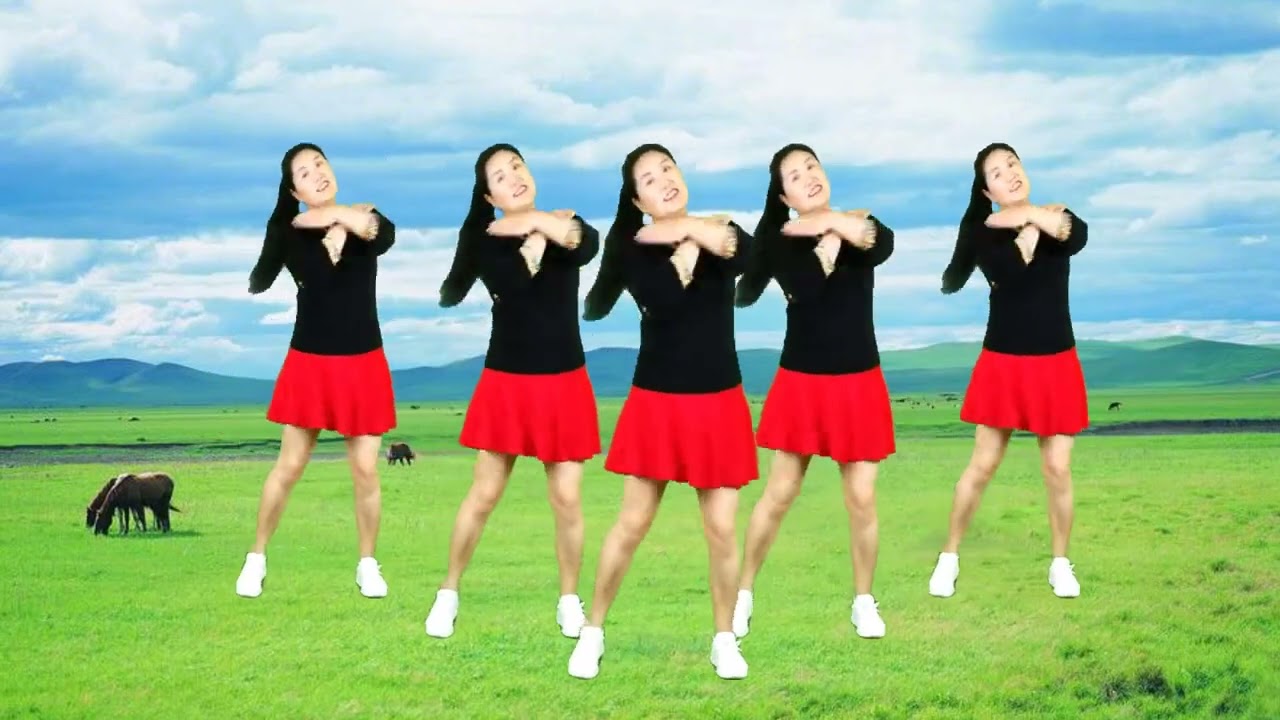 新春广场舞《美丽草原》动作简单柔美好看 歌曲宛转悠扬好听