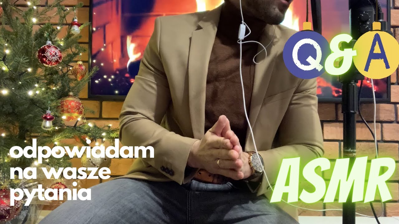 ASMR ODPOWIADAM NA WASZE PYTANIA | ŚWIĄTECZNE Q&A | ŻUCIE GUMY, SZEPT | ASMR po polsku