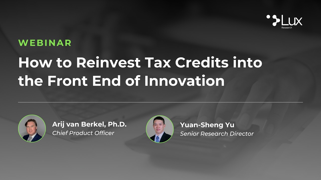 How to Reinvest Tax Credits into the Front End of Innovation
