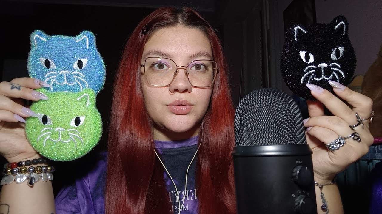 VIDEO DEDICA PER ANTONELLA (Water Sounds, Hand Sounds, Sticky Sounds, Sponges) 😴💜 | ASMR ITA