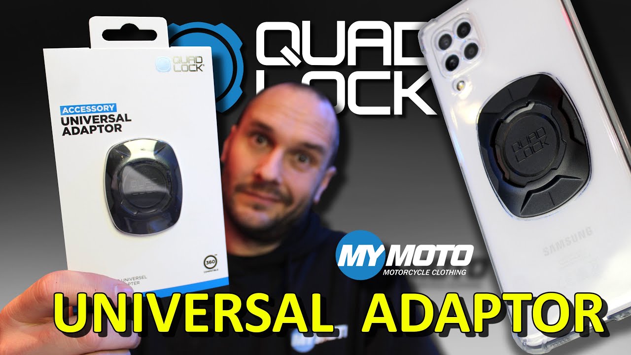 Установка универсального адаптера Quad Lock || MyMoto