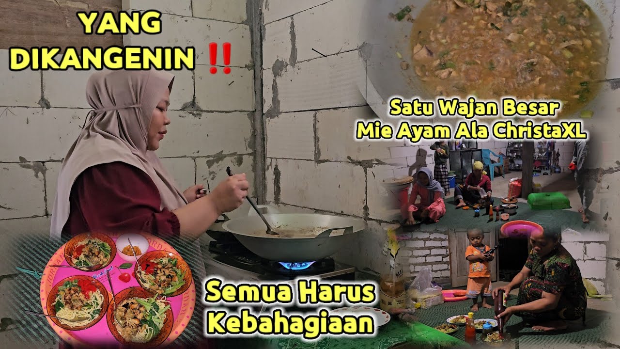 Langsung LUDES ‼️ Mie Ayam Satu Wajan Besar Untuk Semua
