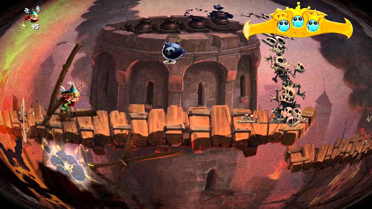 Rayman Legends - Castle-Rock 8-Bit (Music Level 7) [Xbox One Gameplay]